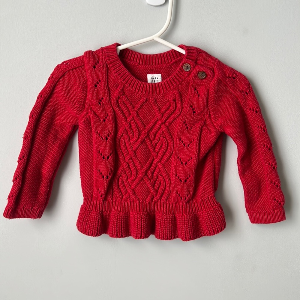 6-12 Month Baby Gap Cable Knit Sweater